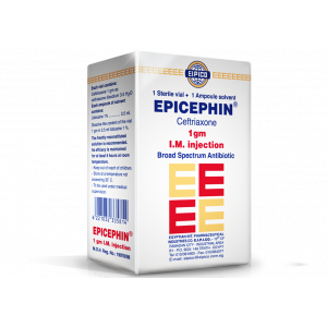 EPICEPHIN 1 GM ( CEFTRIAXONE ) I.M. VIAL